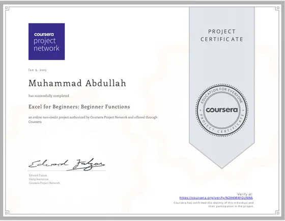 Excel Level 2 certificate preview